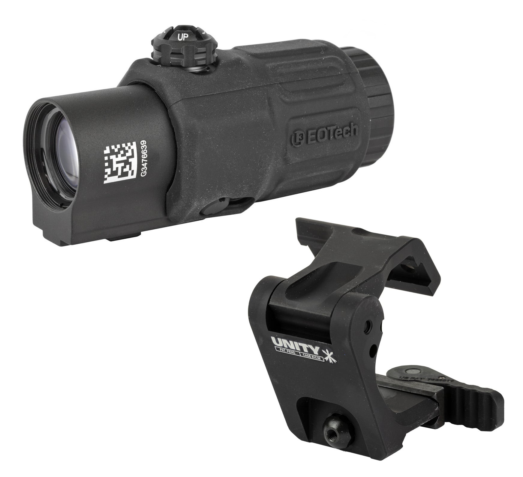 EoTech 3X or 5X Magnifier with Unity FAST FTC Flip-To-Center Mount Package